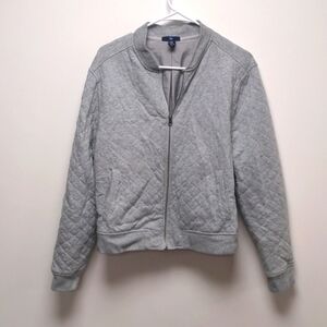 Gap quilted zip up XL